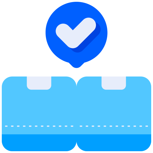 marca de verificación Generic Blue icono