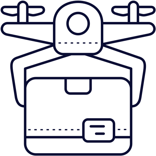 Drone delivery Generic Detailed Outline icon
