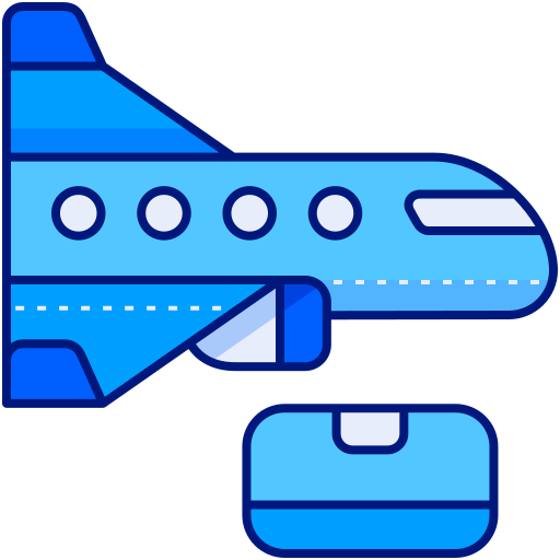 Airplane Generic Blue icon