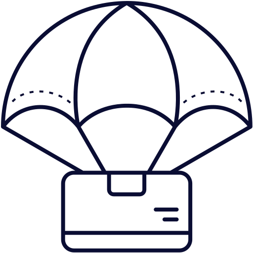 Parachute Generic Detailed Outline icon