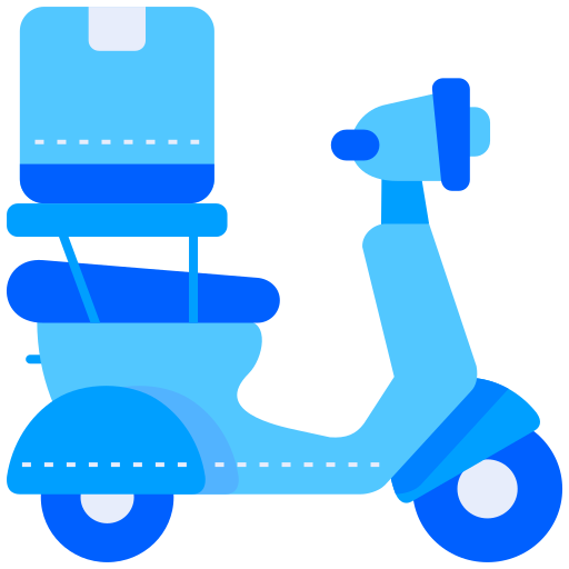 Delivery bike Generic Blue icon