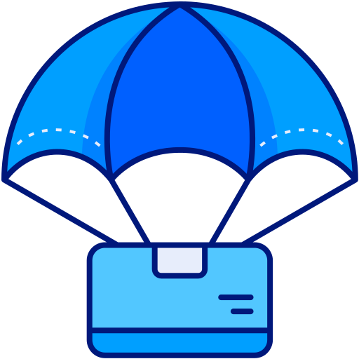 Parachute Generic Blue icon