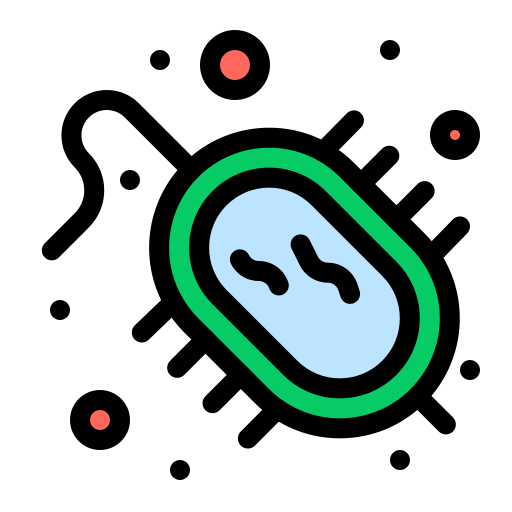 Бактерии Flatart Icons Lineal Color иконка