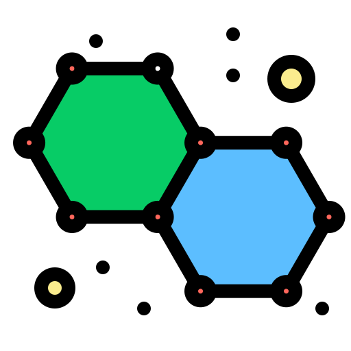molekül Flatart Icons Lineal Color icon