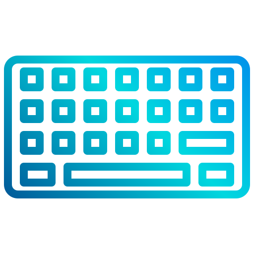 tastatur xnimrodx Lineal Gradient icon