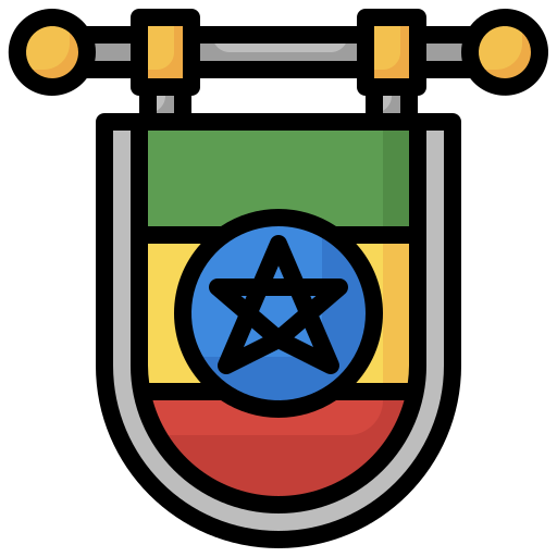 etiopía Surang Lineal Color icono