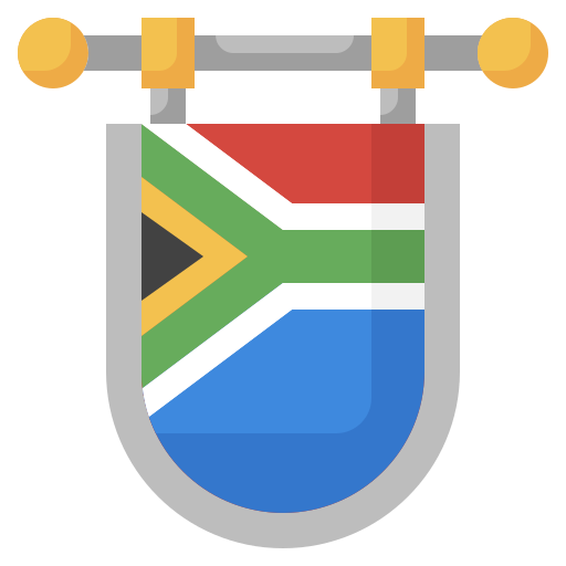 South africa Surang Flat icon