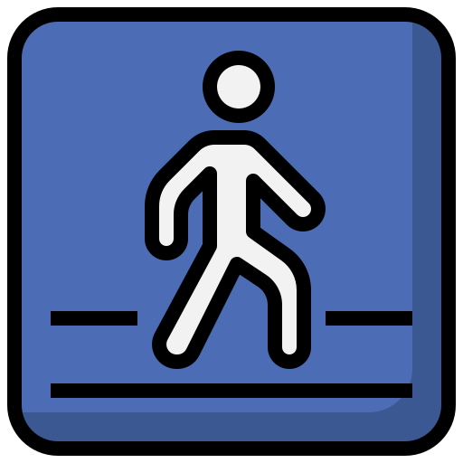 Crosswalk Surang Lineal Color icon