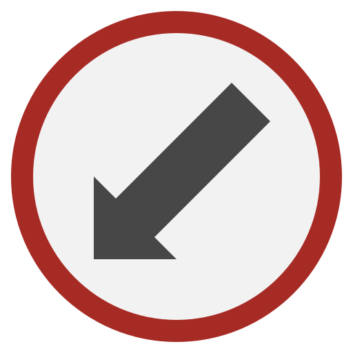 Keep left Surang Flat icon