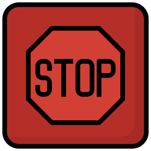 segnale di stop Surang Lineal Color icona
