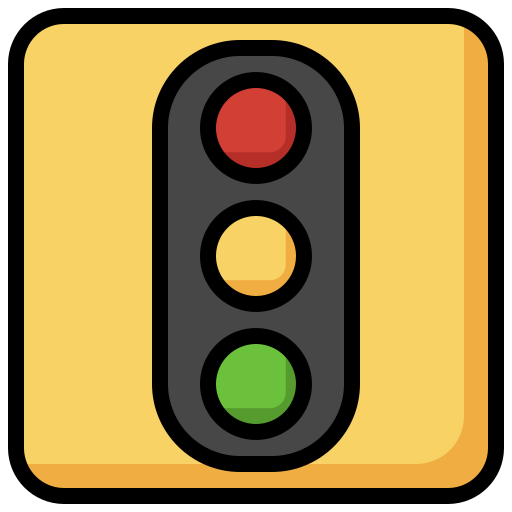 semáforo Surang Lineal Color icono