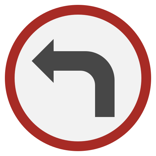 girar a la izquierda Surang Flat icono