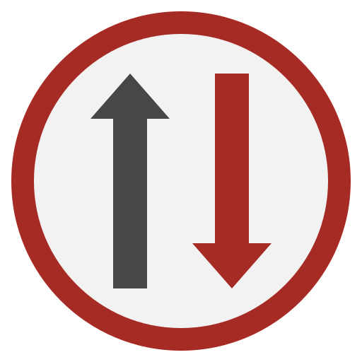 Two way Surang Flat icon