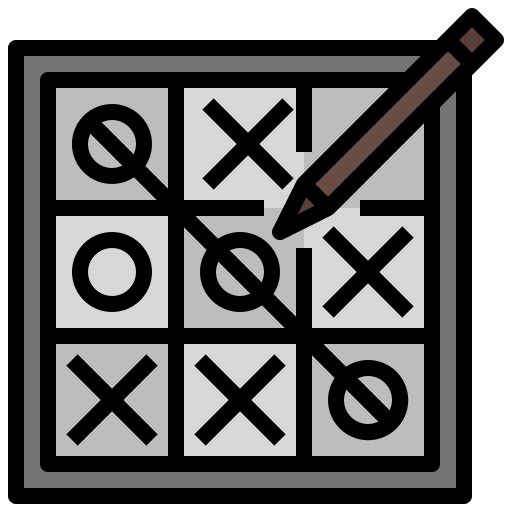tic tac toe Surang Lineal Color icono