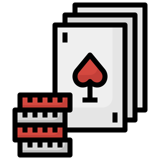 cartas de póquer Surang Lineal Color icono