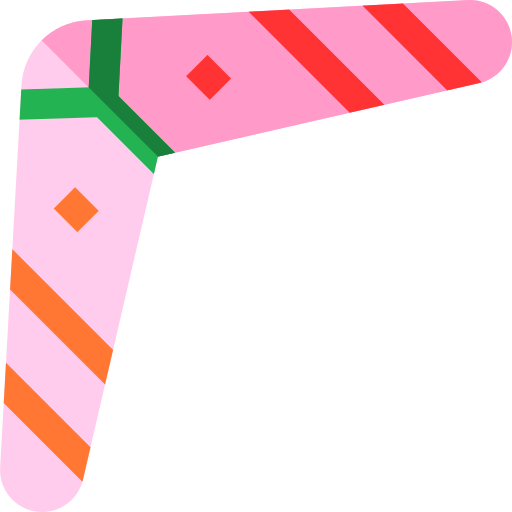 boomerang Basic Straight Flat icon