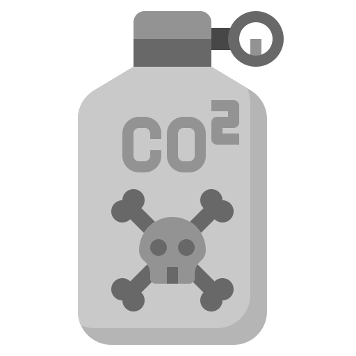 kohlendioxid Surang Flat icon