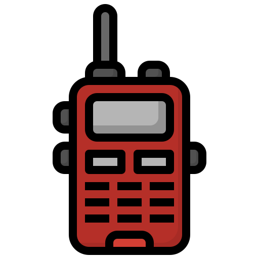 walkie-talkies Surang Lineal Color icoon