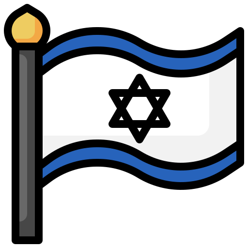 izrael Surang Lineal Color ikona