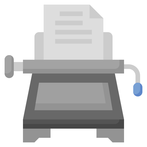 machine à écrire Surang Flat Icône