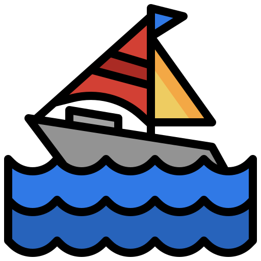 velero Surang Lineal Color icono