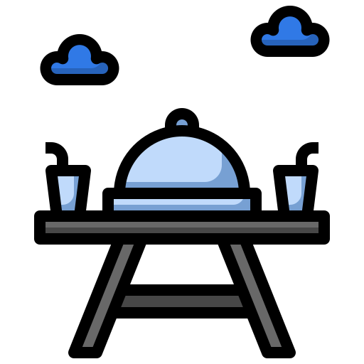 tavolo da picnic Surang Lineal Color icona