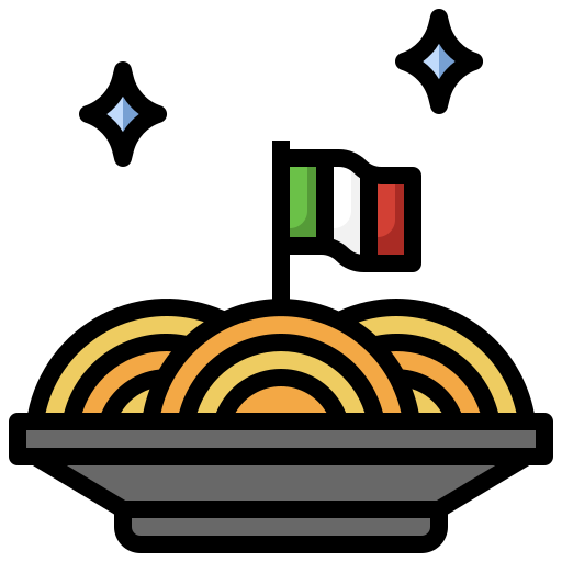 espaguetis Surang Lineal Color icono