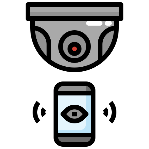 kamera bezpieczeństwa Surang Lineal Color ikona