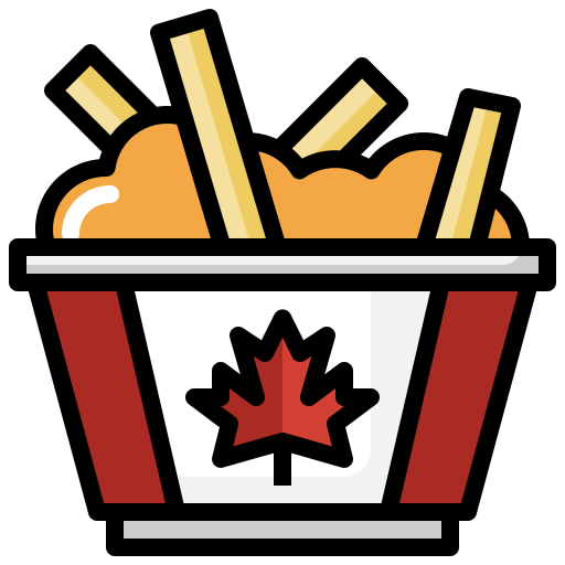 Poutine Surang Lineal Color icon