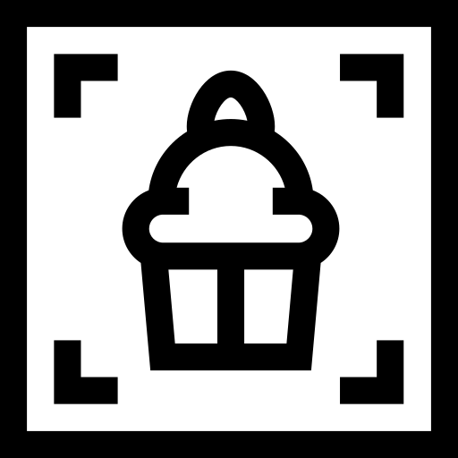 enquadramento Basic Straight Lineal Ícone