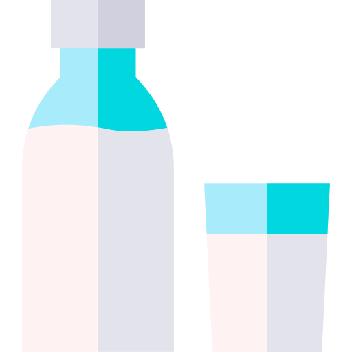 bottiglia di latte Basic Straight Flat icona