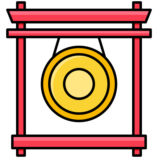 gong Generic Outline Color ikona