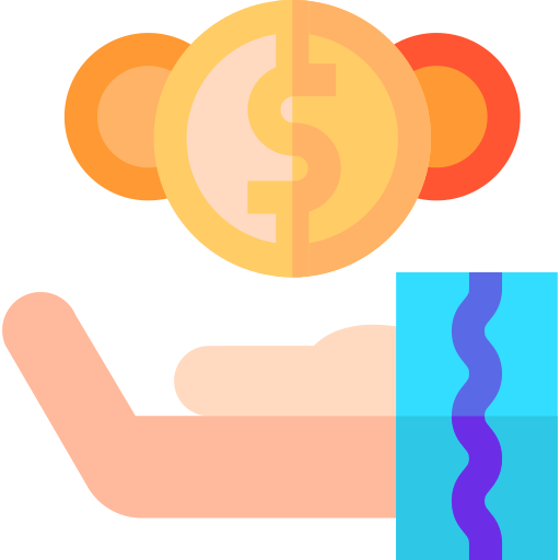 pieniądze Basic Straight Flat ikona