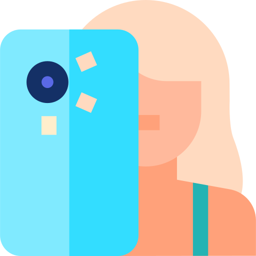 selfie Basic Straight Flat icon
