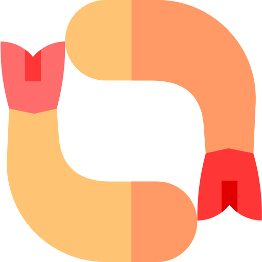 새우 Basic Straight Flat icon
