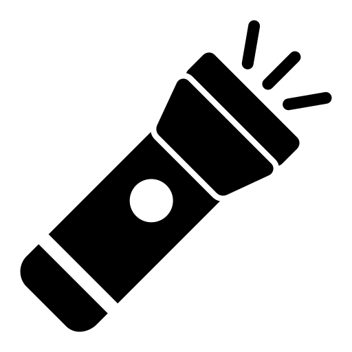 zaklamp Generic Glyph icoon