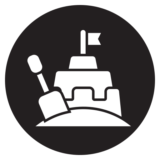 zamek z piasku Generic Glyph ikona