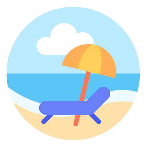 비치 의자 Generic Flat icon