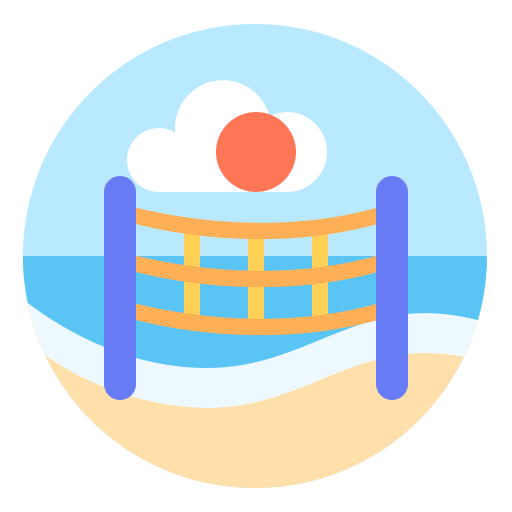 volleyballnet Generic Flat icoon