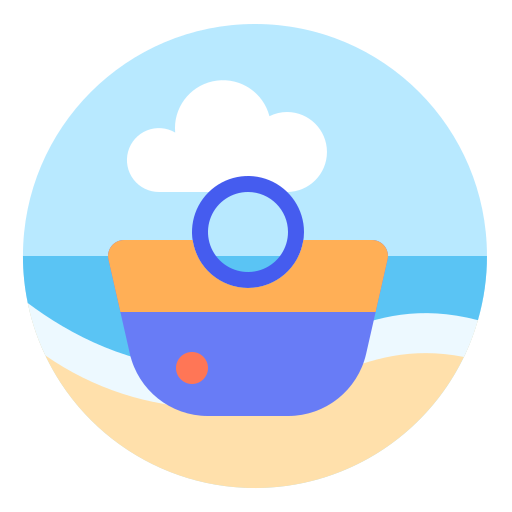 Beach bag Generic Flat icon