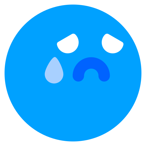 triste Generic Blue Ícone