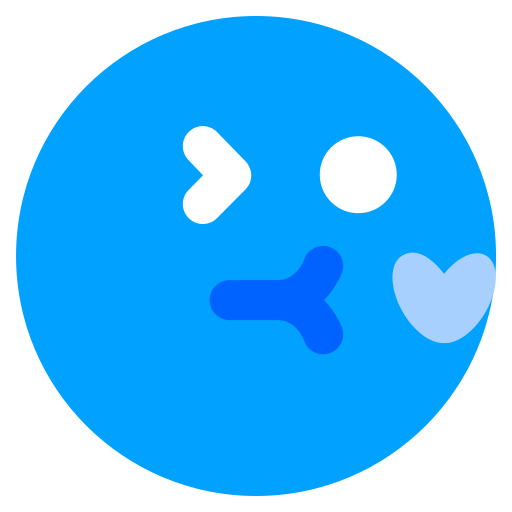Kiss Generic Blue icon