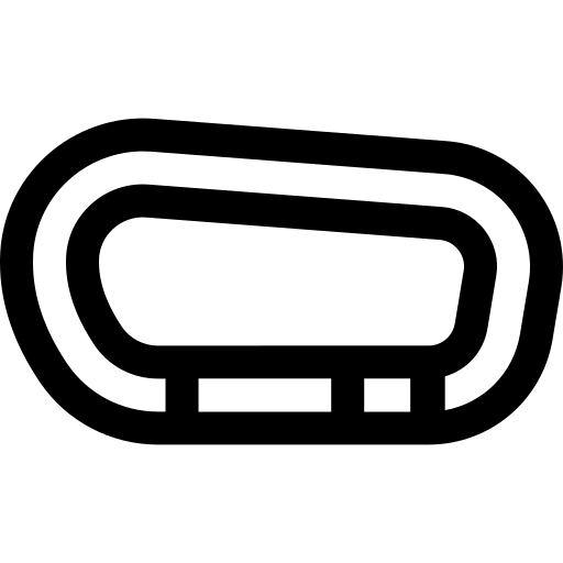 mosquetão Basic Rounded Lineal Ícone