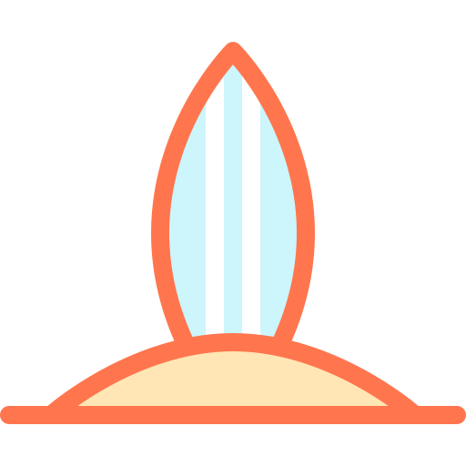deska surfingowa Detailed color Lineal color ikona