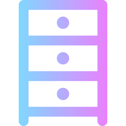 gabinete Super Basic Rounded Gradient Ícone