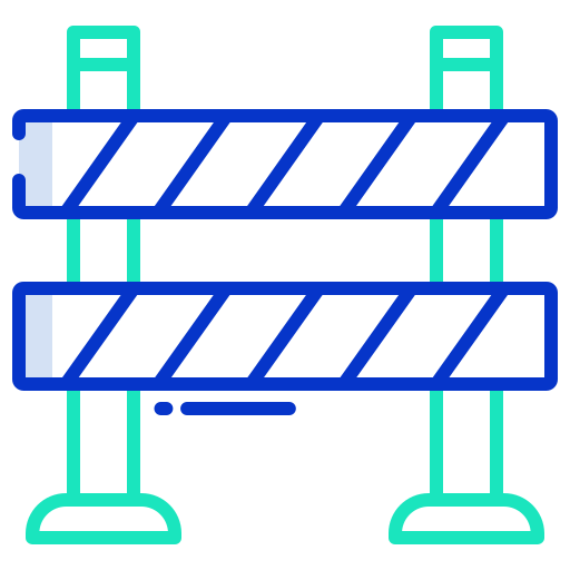 Traffic barrier Icongeek26 Outline Colour icon