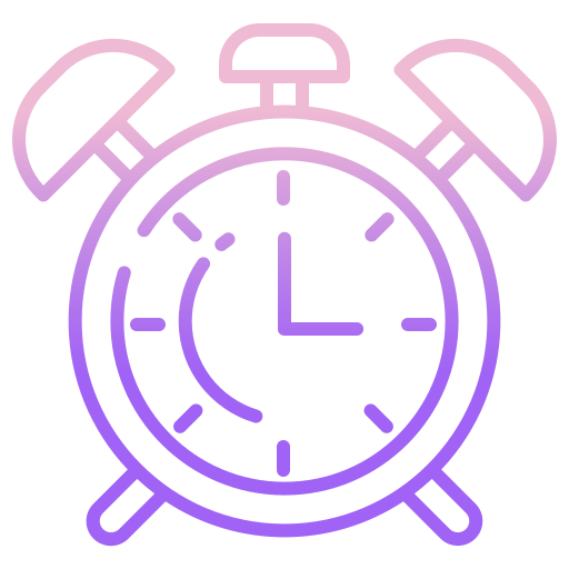 Alarm clock Icongeek26 Outline Gradient icon