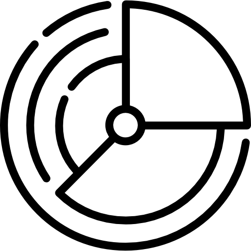 cirkeldiagram Special Lineal icoon