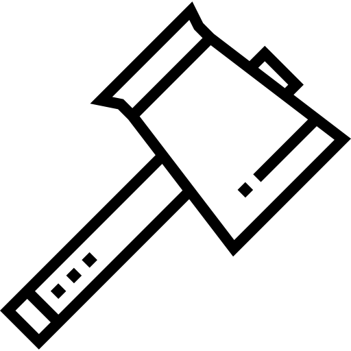 hacha Detailed Straight Lineal icono