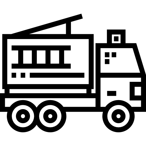 camion dei pompieri Detailed Straight Lineal icona